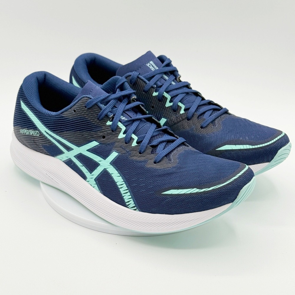 Asics Hyper Speed 3 Shoes Size 12 Womens Blue/Mint 1012B517-401,‎ NEW